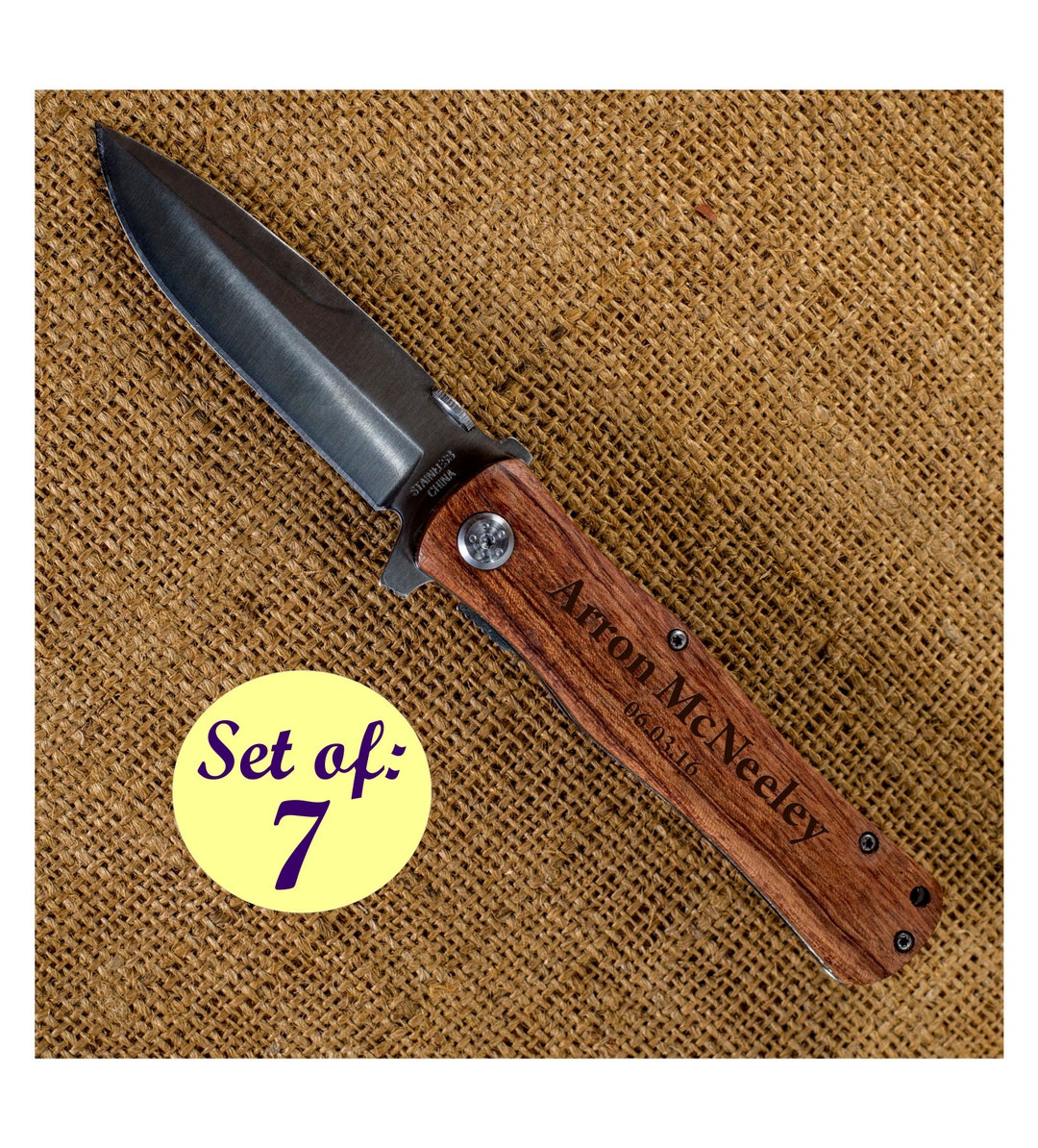 Pocket Knife Wedding Favors Gift for Groomsman Gift Box Etsy