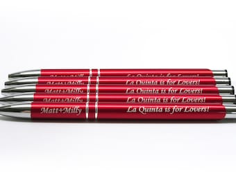Custom Pen Set of 10, Engraved Pens, Employee Gifts, Fun Gifts for Coworkers, Thank You Gifts, Monogram Pen Set, Personalized Pens