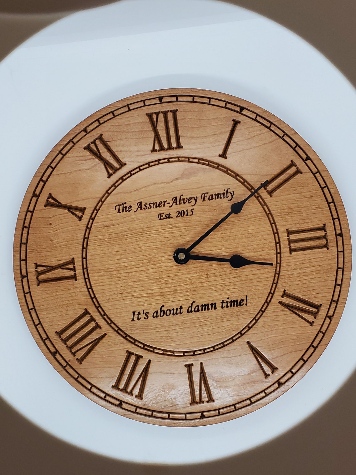 Engraved Clock 12 Custom Clocks for Wall Personalized Etsy