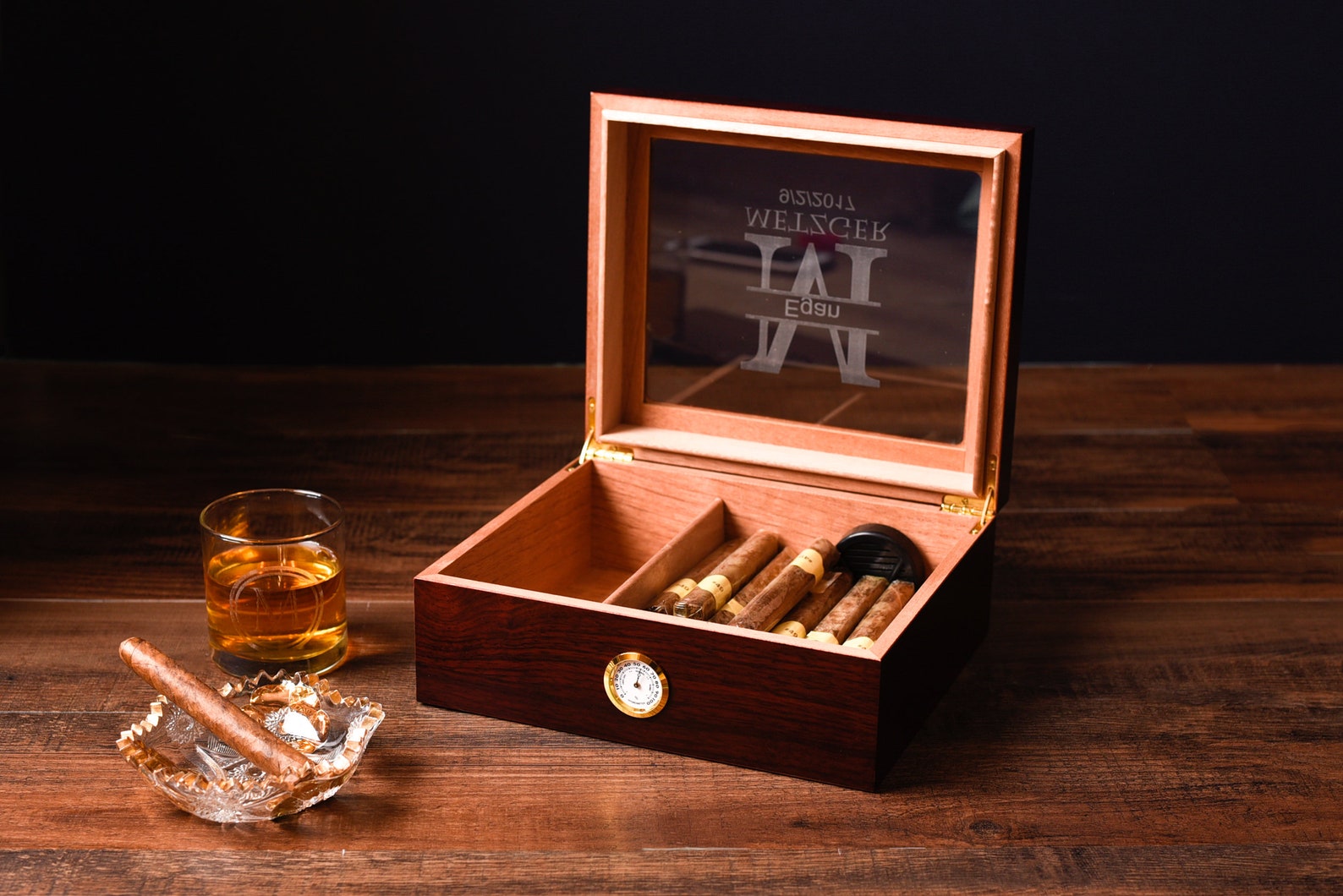 Personalized Cigar Gift Christmas Gift for Cigar Lover Small Etsy