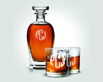 Decanter Set, Scotch Decanter, Glass Decanter Whisky, Personalized Decanter Set, Custom Decanter, Whiskey Decanter Set, Home Decanter Glass