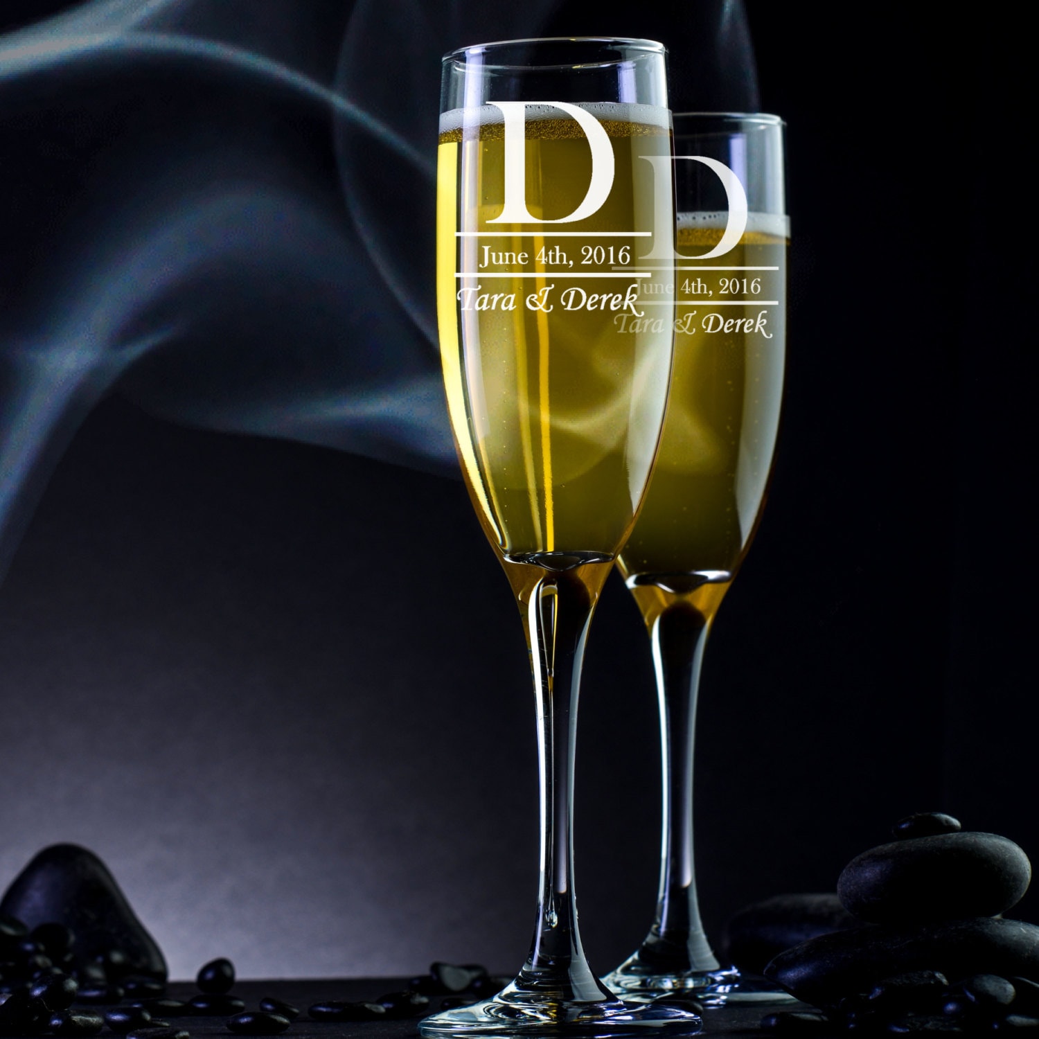 Champagne Glasses Wedding Couple Engraved Couples Flutes | Etsy