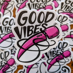 Pegatina de buenas vibraciones