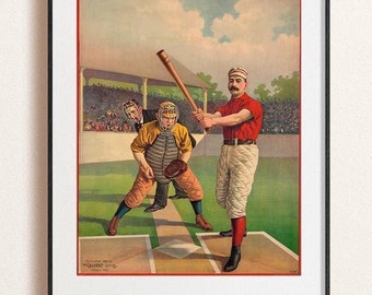 Baseball players vintage poster, history maker baseball, Baseball gifts, Sports posters PRINTABLE, Gift for dad,  DIGITAL DOWNLOAD