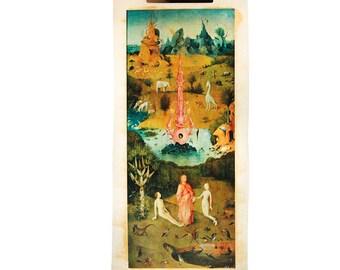 Canvas, The Garden of Earthly Delights, Hieronymus Bosch, Reproduction, Oil Painting, Eden Gardens