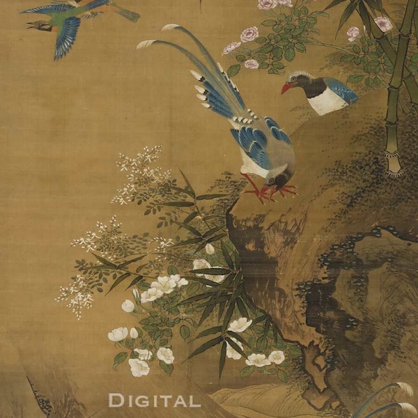 Chinoiserie Wall Art Pdf Etsy