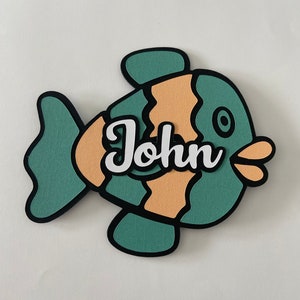 Small 5"  Personalized Fish cruise door decoration with Magnet option