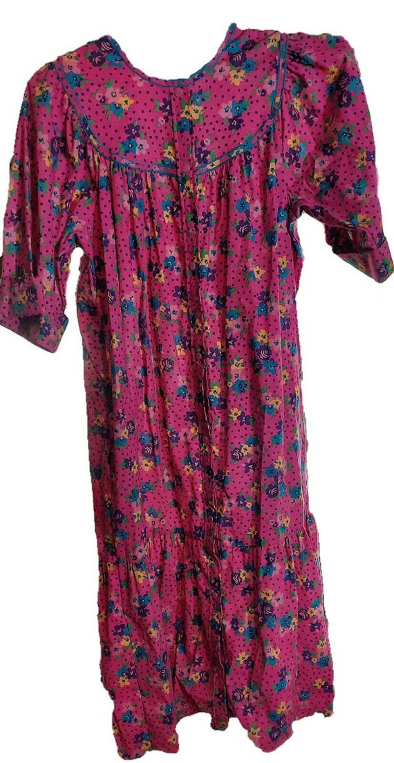 Vtg Housecoat Duster House Gem