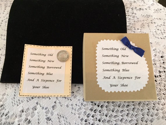 Sixpence Charm With The Brides Poem Etsy