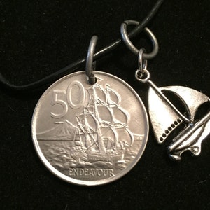 New Zealand Coin Necklace, Pendant Necklace, year 2006, #3