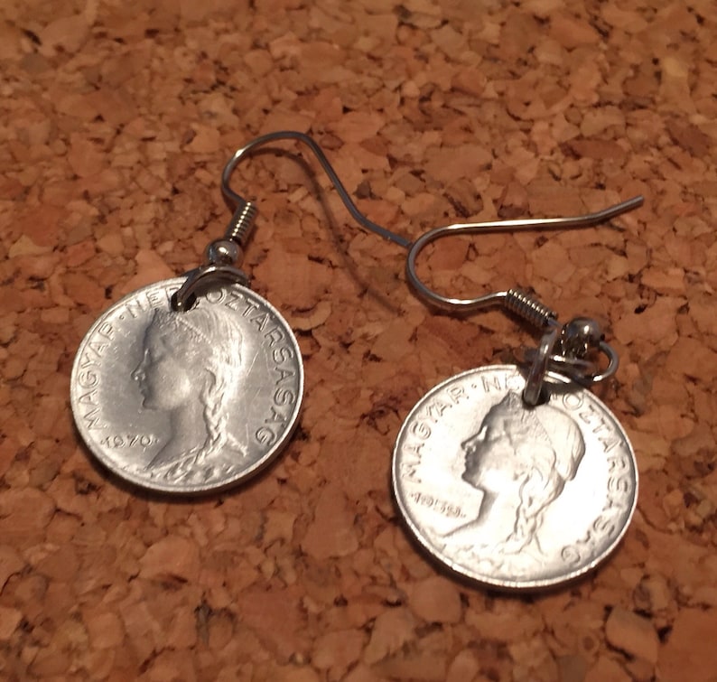 Switzerland Coin Earrings 1959-1970