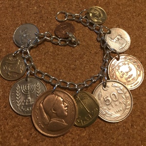 Middle East Coin Bracelet, Charm Bracelet, # 6-110