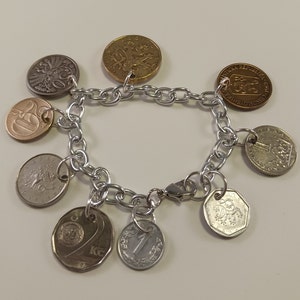 Czech Republic Coin Bracelet, Charm Bracelet, # 1-283