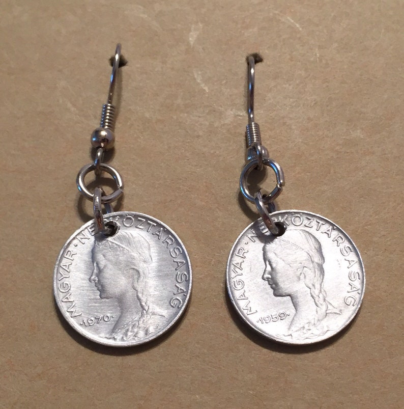 Switzerland Coin Earrings 1959-1970