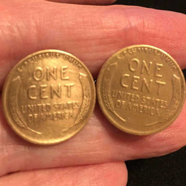 United States Wheat Penny Cufflinks, years 1942-1945, #20