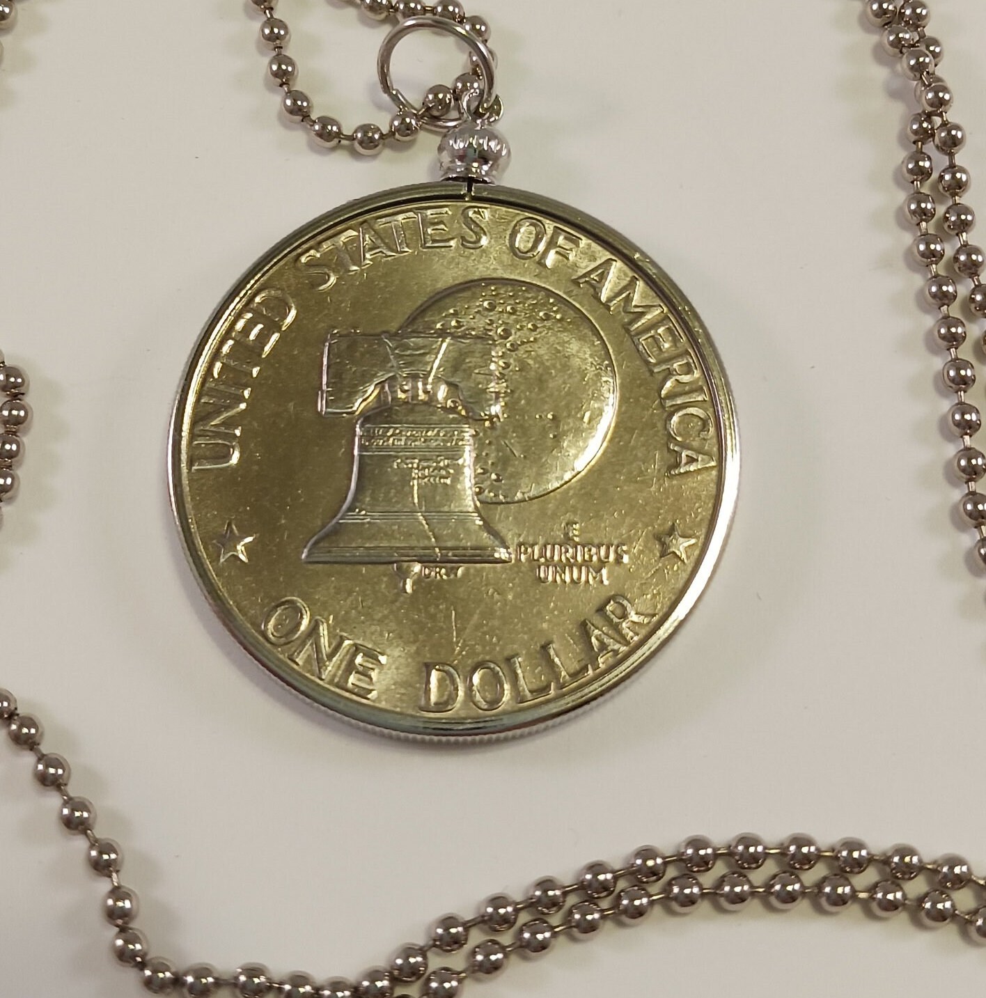 Eisenhower Dollar Dollar Coin Necklace Eisenhower Silver Dollar