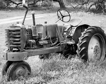 The Rusty Tractor / Farm Equipment Tractor Photography / Tractor Photo / Rusty Tractor Photo
