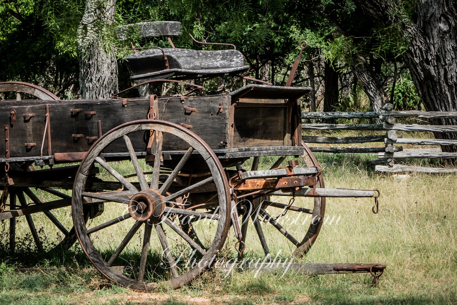 Horse Drawn Wagon / Farm Wagon / Ranch Wagon / Antique Wooden Wagon