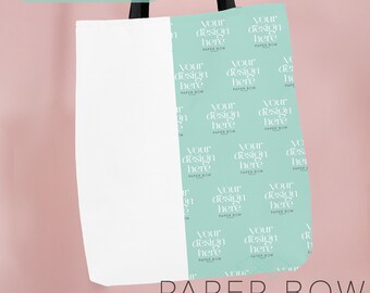 Tote Bag Mockup, All Over Print Canvas Tote Mock up, Canva Editable Tote Bag Mock up, Transparent PNG File