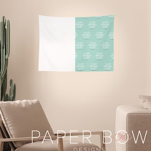 Small 26x36 Tapestry Mockup, Canva Editable Tapestries Mock-up, Transparent PNG File, Instant download