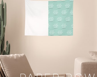Small 26x36 Tapestry Mockup, Canva Editable Tapestries Mock-up, Transparent PNG File, Instant download