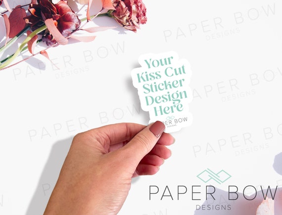 3x3 Kiss Cut Sticker Mockup Smart Object, Photoshop File, PSD Mockup, Editable Mock-up For online store