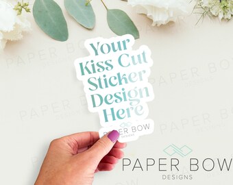 4x4 Kiss Cut Sticker Mockup Smart Object, Photoshop File, PSD Mockup, Editable Mock-up For online store
