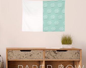 Small 26x36 Tapestry Mockup, Canva Editable Tapestries Mock-up, Transparent PNG File, Instant download