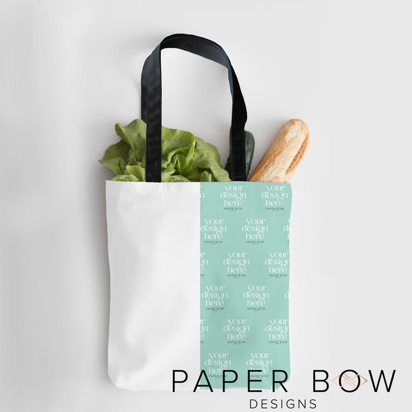 Tote Bag Mockup, All Over Print Canvas Tote Mock up, Canva Editable Tote Bag Mock up, Transparent PNG File