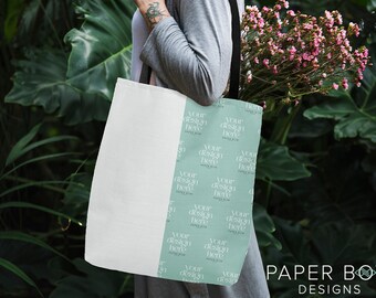 AOP Large Tote Bag Mockup Smart Object, Photoshop File, PSD Mockup, Editable Mock-up For online store, Print on Demand Seller