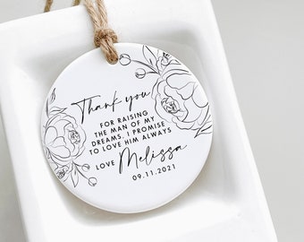 Mother of the Groom, Thank you for Raising the Man of my Dreams - Mother of the Groom Gift - Wedding Keepsakes - Mother of the Groom Quotes