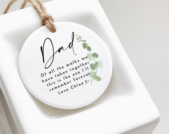 Father of the Bride Gift - Of all the walks we have taken together quote - Keepsake for Father of the Bride - Gifts for Dad - Dad Keepsake