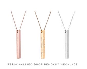 personalized necklace etsy