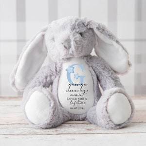 Personalised Baby Loss Bunny, Baby Memorial Keepsake, Baby Loss Keepsake, Pregnancy Loss Keepsake, Angel Baby Memorial, Baby Loss Keepsake