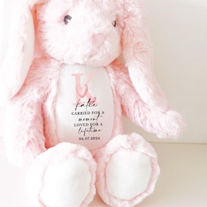 Personalised Baby Loss Bunny, Baby Memorial Keepsake, Baby Loss Keepsake, Pregnancy Loss Keepsake, Angel Baby Memorial, Baby Loss Keepsake