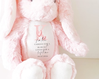 Personalised Baby Loss Bunny, Baby Memorial Keepsake, Baby Loss Keepsake, Pregnancy Loss Keepsake, Angel Baby Memorial, Baby Loss Keepsake
