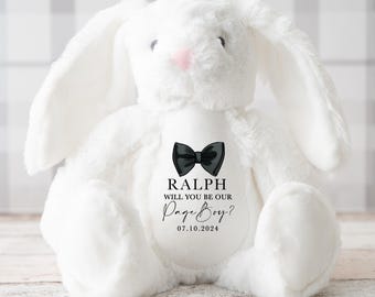 Page Boy Teddy, Personalised Gifts for Page Boys, Page Boy Proposal Gift, Will you be my Page Boy? Page Boy Teddy Proposal Page Boy Keepsake