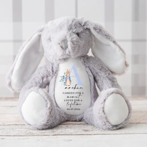 Personalised Baby Loss Bunny, Baby Memorial Keepsake, Baby Loss Keepsake, Pregnancy Loss Keepsake, Angel Baby Memorial, Baby Loss Keepsake
