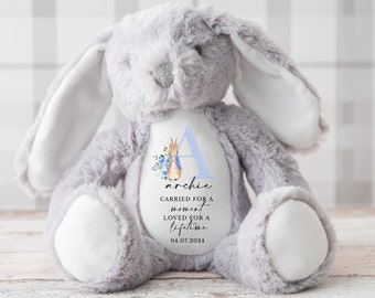 Personalised Baby Loss Bunny, Baby Memorial Keepsake, Baby Loss Keepsake, Pregnancy Loss Keepsake, Angel Baby Memorial, Baby Loss Keepsake