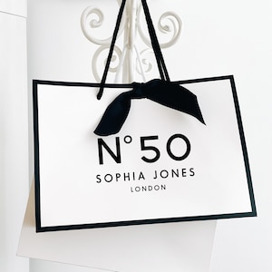 50th Birthday Gift - Personalised Gift Bag - Birthday Gift Bags - Gift ideas for him and her - Birthday Gift Ideas -Design Your Own Gift Bag