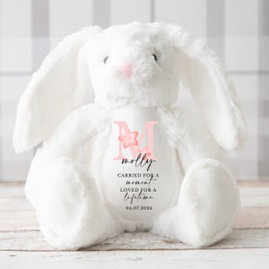 Personalised Baby Loss Bunny, Baby Memorial Keepsake, Baby Loss Keepsake, Pregnancy Loss Keepsake, Angel Baby Memorial, Baby Loss Keepsake