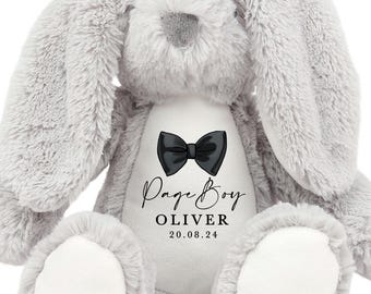Page Boy Teddy, Personalised Gifts for Page Boys, Page Boy Proposal Gift, Will you be my Page Boy? Page Boy Teddy Proposal Page Boy Keepsake