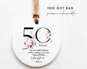 50th Birthday Gift for Women, Birthday Gift Ideas for Her,  Gift Ideas for Birthdays - 18th, 21st, 30th, 40th, 50th, 60th, Birthday Keepsake