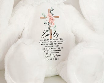 Personalised Teddy Gift, Gifts for God Daughter, Gifts for God Son, Christening Gifts, Baptism Gift, Baptism Keepsake