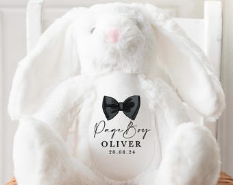 Page Boy Teddy, Personalised Gifts for Page Boys, Page Boy Proposal Gift, Will you be my Page Boy? Page Boy Teddy Proposal Page Boy Keepsake