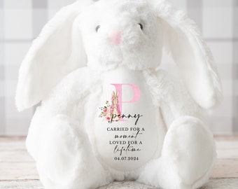Personalised Baby Loss Bunny, Baby Memorial Keepsake, Baby Loss Keepsake, Pregnancy Loss Keepsake, Angel Baby Memorial, Baby Loss Keepsake