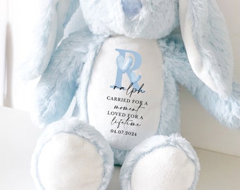 Personalised Baby Loss Bunny, Baby Memorial Keepsake, Baby Loss Keepsake, Pregnancy Loss Keepsake, Angel Baby Memorial, Baby Loss Keepsake