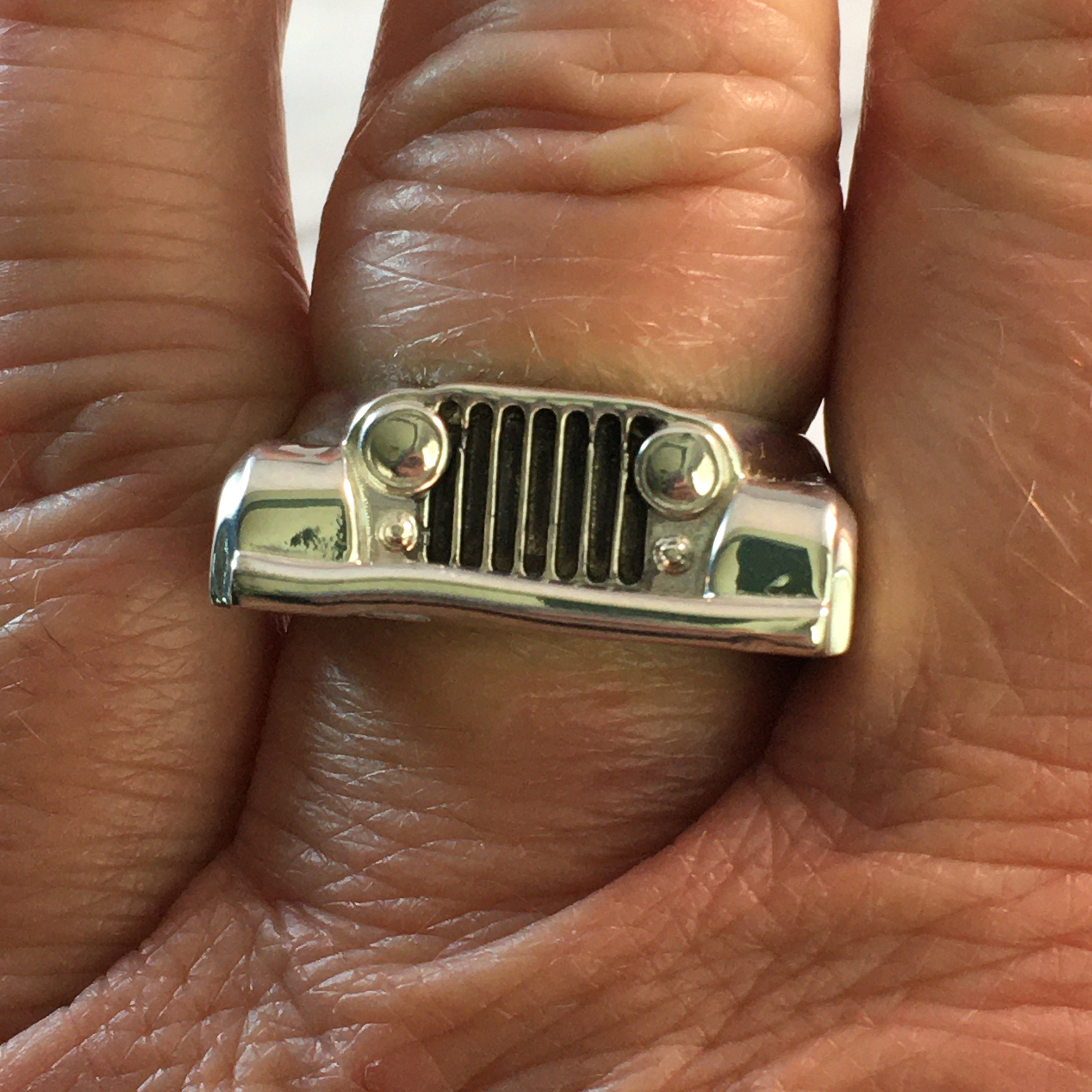 JEEP Ring Sterling Silver FREE Sizing and Shipping Etsy