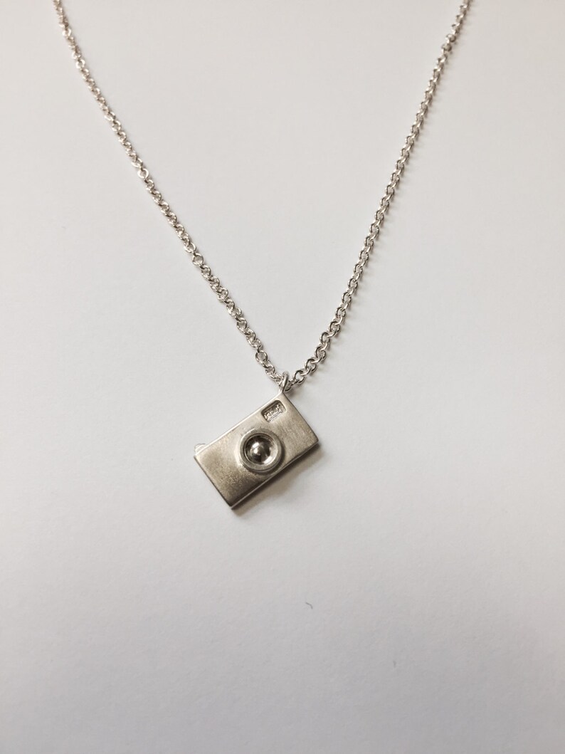 Photographer's Sterling Silver Camera Charm Pendant image 1
