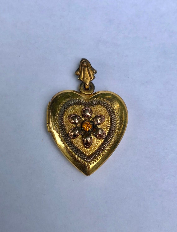 Rare Victorian antique heart locket